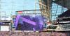 U.S. Bank Stadium is the scene of a "Not Your Mascot" protest this evening. Photo by Joe Friedrichs, WTIP